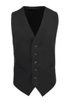 Men´s Lined Polyester Waistcoat Black (ca. Pantone Black 3C)
