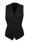 Women´s Lined Polyester Waistcoat Black (ca. Pantone Black 3C)