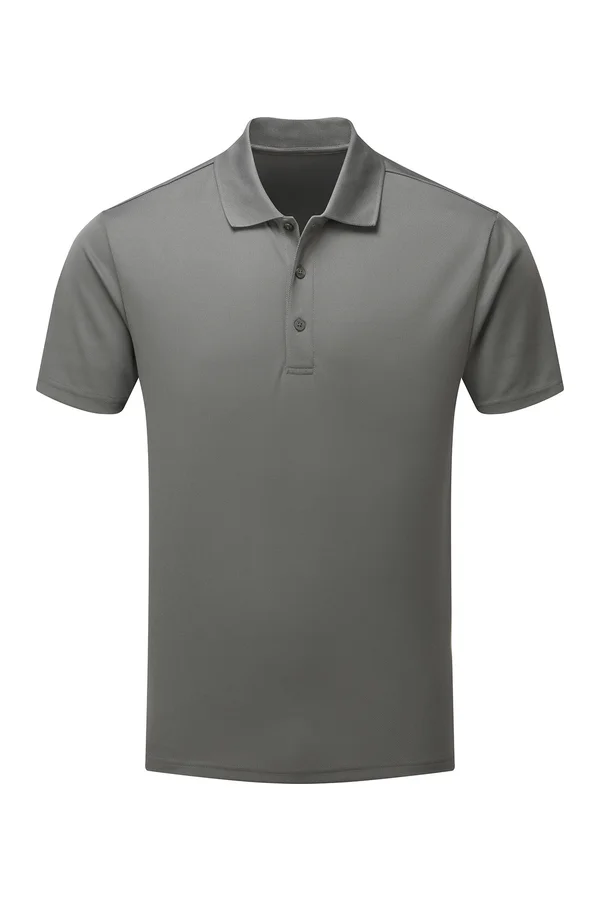 Men´s Spun-Dyed Polo Shirt Dark Grey (ca. Pantone 425C)