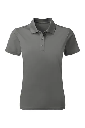 Women´s Spun-Dyed Polo Shirt Dark Grey (ca. Pantone 425C)