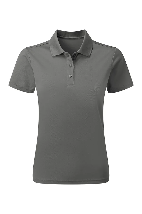 Women´s Spun-Dyed Polo Shirt Dark Grey (ca. Pantone 425C)