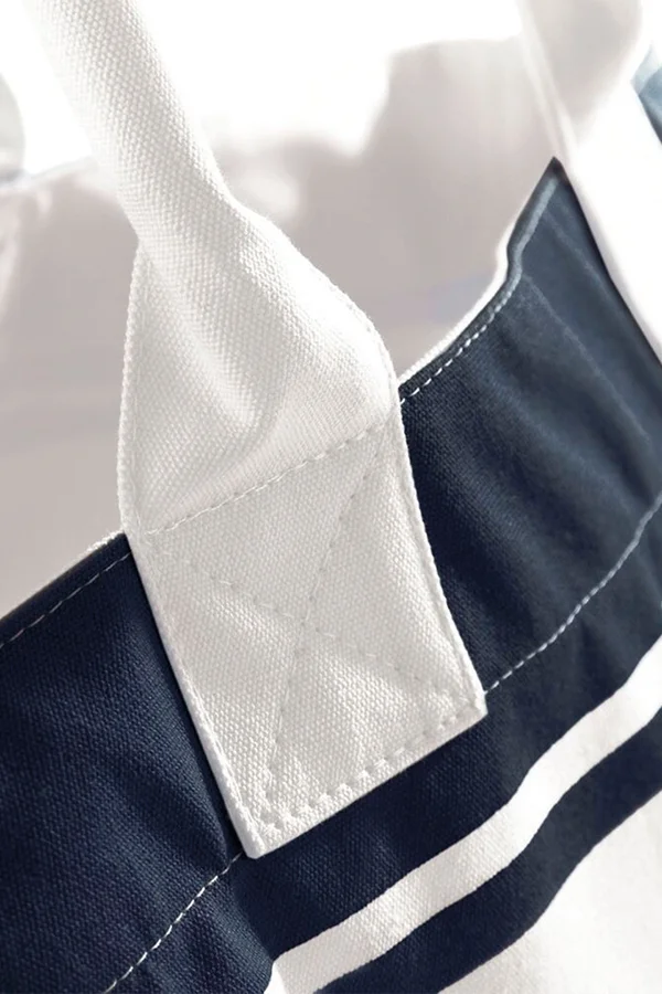Canvas Deck Bag Navy / Off White
