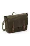 Heritage Waxed Canvas Messenger Olive Green