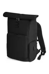 Q-Tech Charge Roll-Top Backpack Black