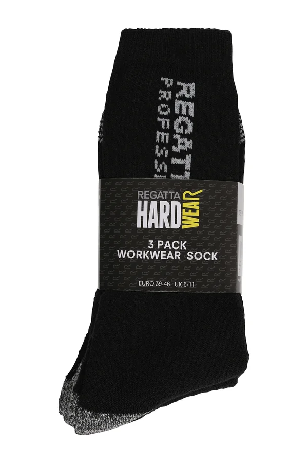 Workwear Socks (3 Pair Pack) Black