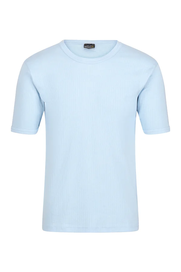 Thermal Short Sleeve Vest Blue