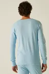 Thermal Long Sleeve Vest Blue