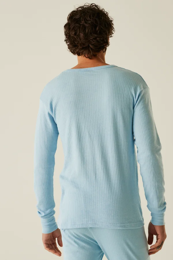 Thermal Long Sleeve Vest Blue