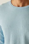 Thermal Long Sleeve Vest Blue