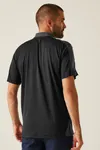 Contrast Coolweave Polo Black / Seal Grey (Solid)