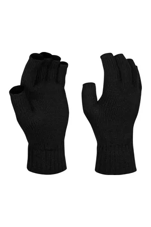 Fingerless Mitts Black