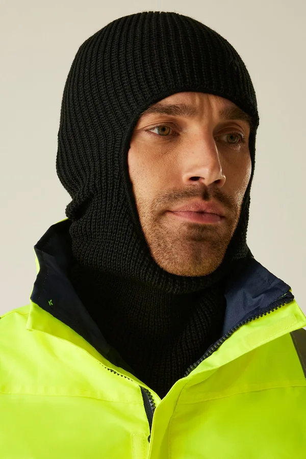 Open Face Balaclava Black