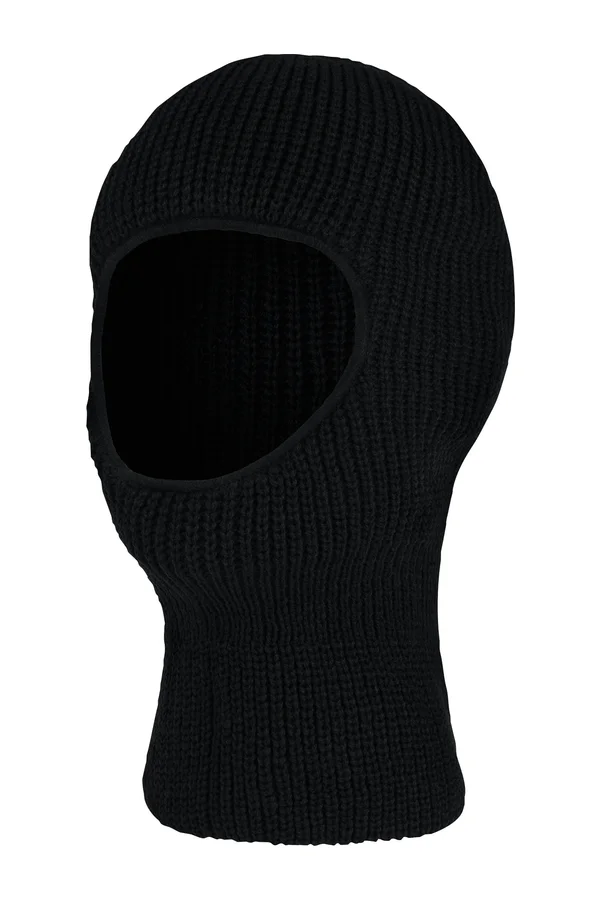 Open Face Balaclava Black