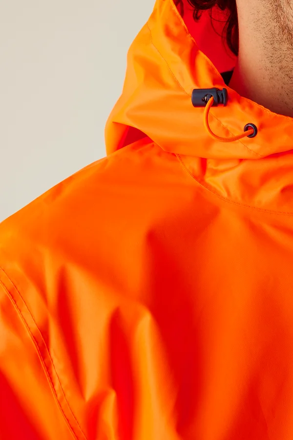 Pro Hi-Vis Packaway Jacket Orange