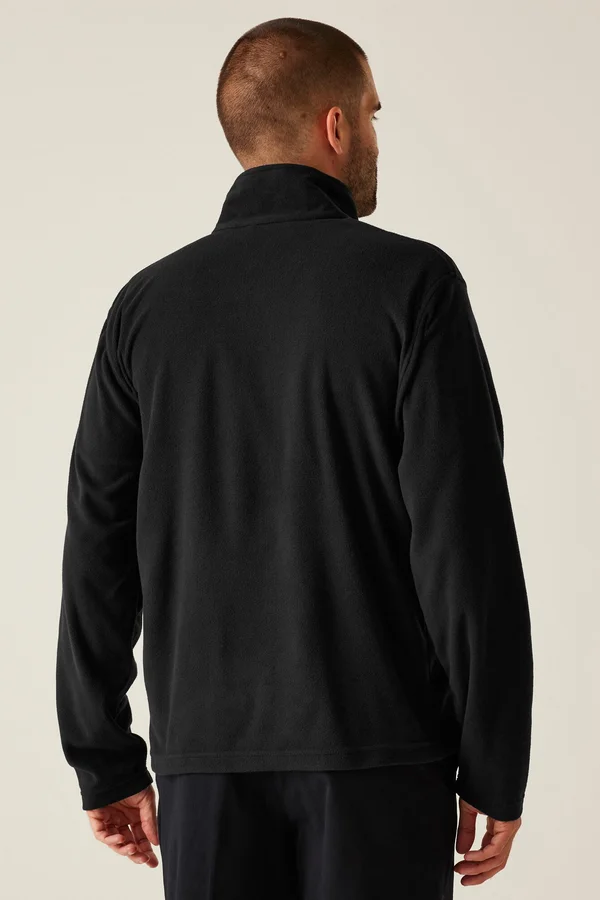 Micro Zip Neck Black