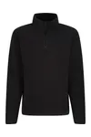Micro Zip Neck Black