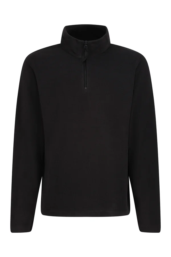 Micro Zip Neck Black