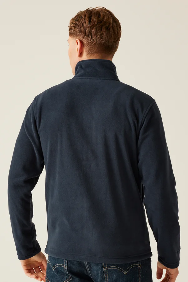 Honestly Made Recycled Full Zip Fleece Jacket Navy