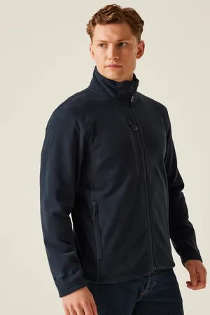 Honestly Made Recycled Full Zip Fleece Jacket Navy