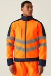 Pro Hi-Vis Softshell Jacket Orange / Navy