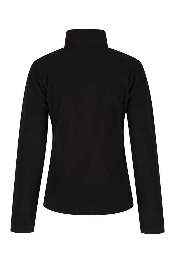 Honestly Made Recycled Womens Full Zip Fleece Black