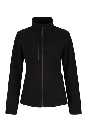 Honestly Made Recycled Womens Full Zip Fleece Black