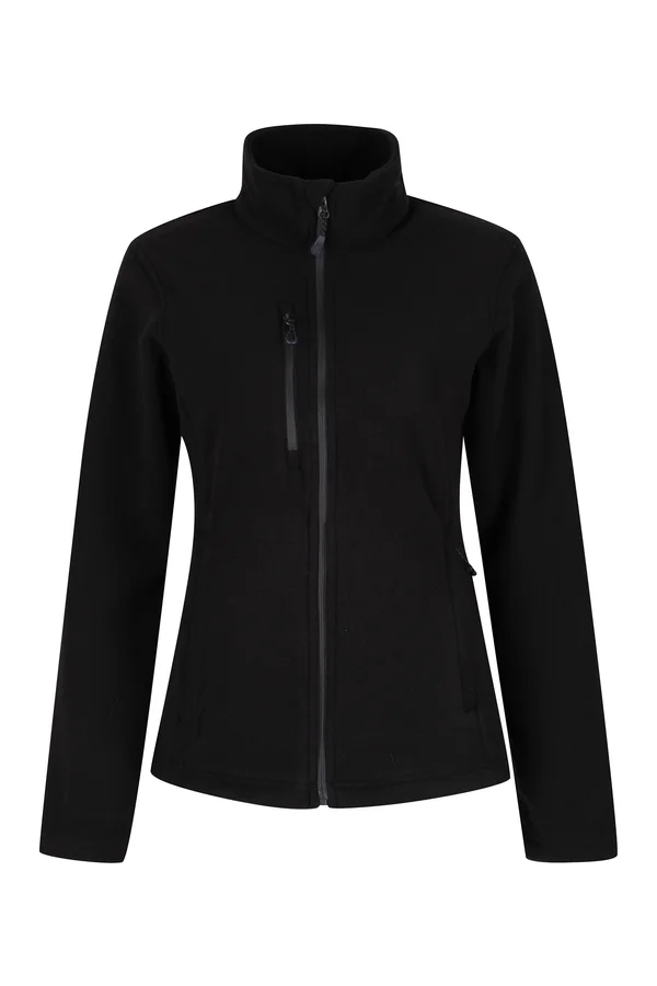 Honestly Made Recycled Womens Full Zip Fleece Black