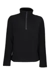 Honestly Made Recycled Half Zip Fleece Black