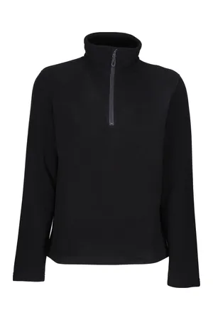 Honestly Made Recycled Half Zip Fleece Black