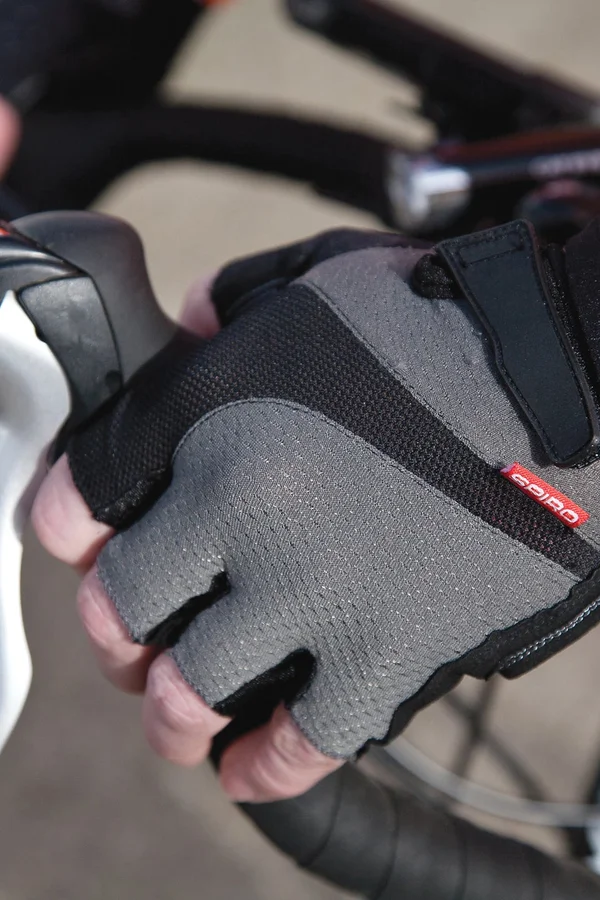 Unisex Bikewear Short Gloves Grey / Black