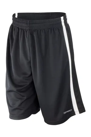 Men´s Basketball Quick Dry Short Black / White