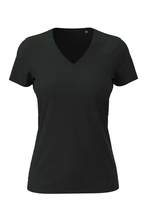 Classic-T V-Neck Women black opal