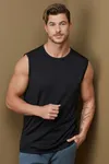 Mesh Sleeveless black opal