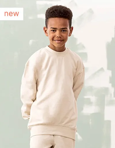 Kids' Sustainable Fashion Curved Hem Sweat