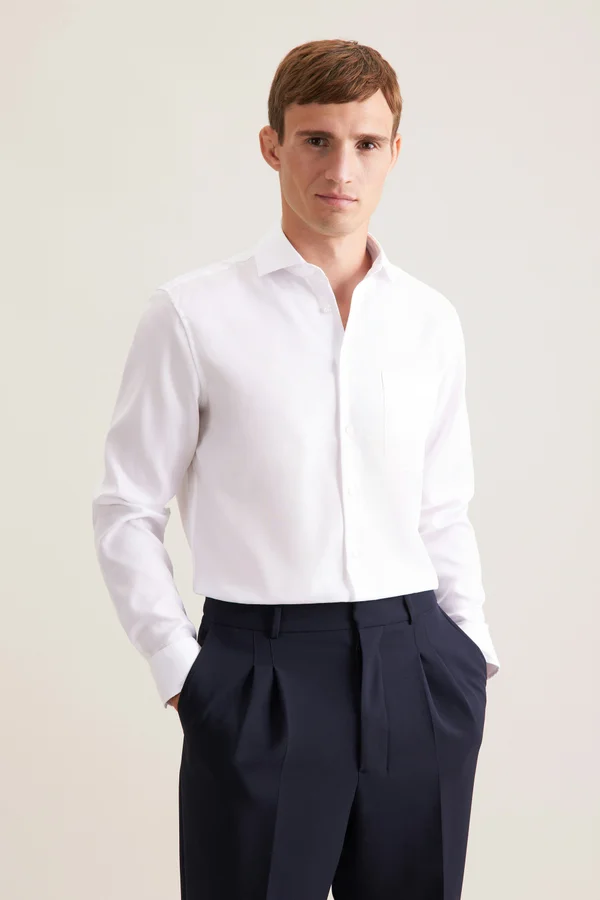 Men´s Shirt Regular Fit Oxford Longsleeve White
