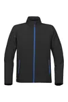 Men´s Orbiter Softshell Jacket Black / Azure Blue