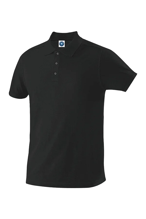 Men´s Organic Cotton Piqué Polo Black