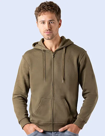 Zip Through Hooded Sweat Jacket