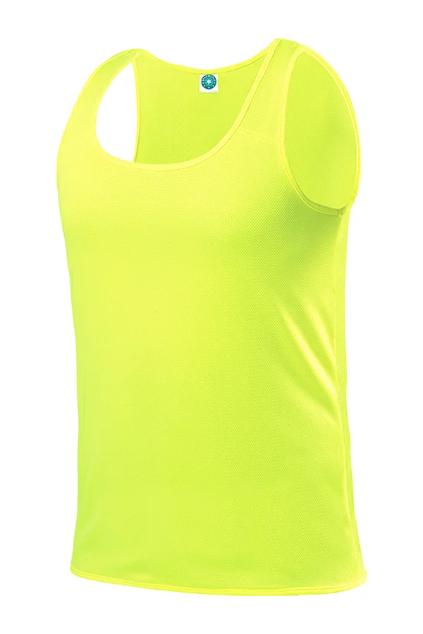 Men´s Running Vest Fluorescent Yellow