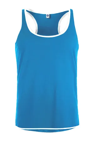 Men´s Contrast Sports Vest Atoll / White