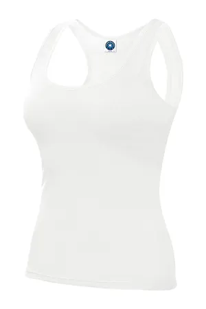 Racer Back Vest White