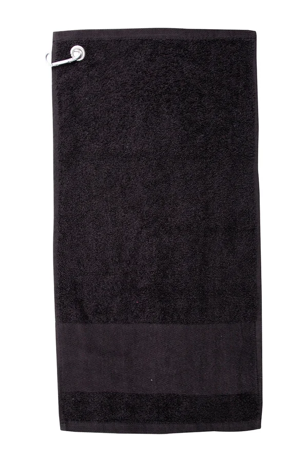 Printable Golf Towel Black