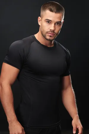 Men´s Slim Fit T-Shirt Black / Black