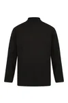 Roll-Neck Long-Sleeve Top Black