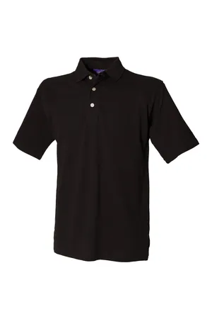 Classic Cotton Piqué Polo Shirt Black