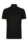 Men´s Slim Fit Stretch Polo Shirt + Wicking Finish Black