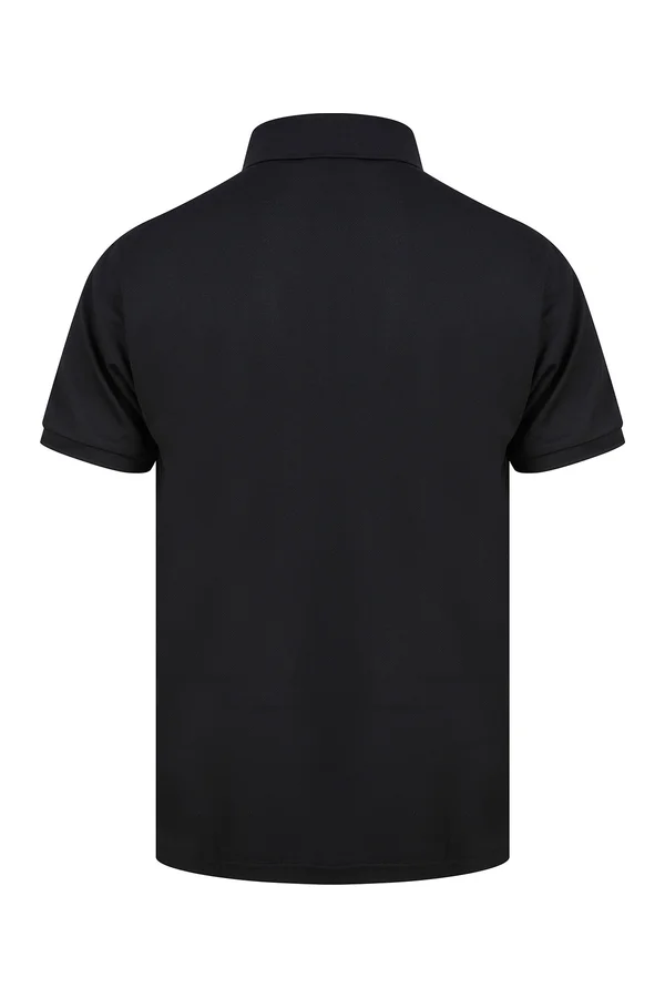 Recycled Polyester Polo Shirt Black