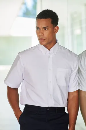 Men´s Classic Short Sleeved Oxford Shirt White