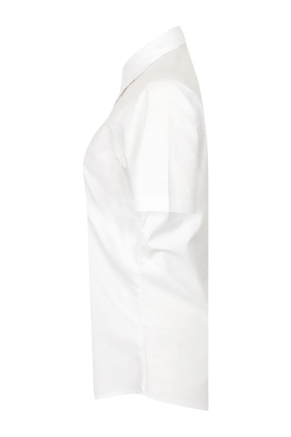 Ladies´ Classic Short Sleeved Oxford Shirt White