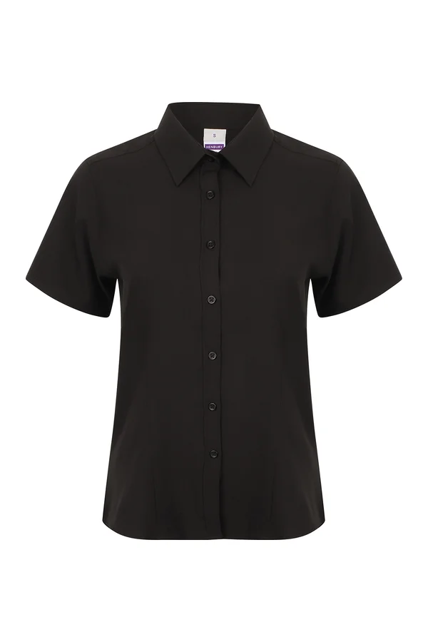 Ladies´ Wicking Short Sleeve Shirt Black